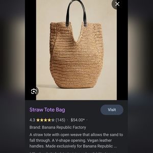 Banana Republic Factory Straw Tote